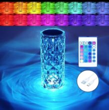 Color Changing Crystal Diamond Lamp With Remote