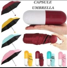 Foldable ultra light cute and small capsule umbrella