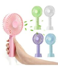 USB Handy fan rechargeable with stand holder