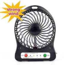 Portable rechargeable mini fan with USB
