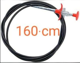 Drain pipe cleaning spring stick 160CM set of 12
