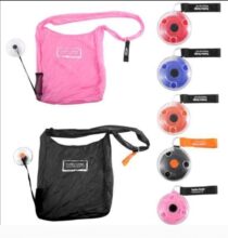Unique Roll up shopping bag foldable with reusable with box