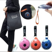 Unique Roll up shopping bag foldable with reusable with box