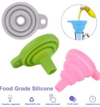 Silicone Collapsible funnel for liquid oil