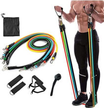 Multi Purpose Gym Power Resistance Band Set for Workout, Exercise, Pull ups, tricep & Legs, (Multicolor)