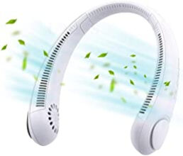 Imported Neck Fan, Rechargeable Hands Free Bladeless