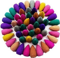 Fragrances Scented Smoke Backflow Incense Cones Set of 30