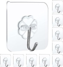 Unique Self Adhesive Wall Hanging Hooks Heavy Duty Multi-Functional Waterproof