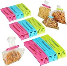 Plastic Food Snack Bag Pouch Clip Sealer for Keeping Food Fresh set of 18pcs