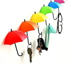 Umbrella Shape key holder set of 3 with box