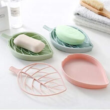 Beautiful Leaf Shape Double Layer Soap Case