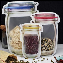jar shape stand up pouch with zipper