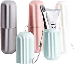 Capsule shape portable travel storage holder