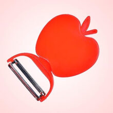 Apple shape folding vegetable peeler