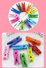 Wooden cloth clip for multipurpose set of 10