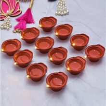 Water Sensor Eco-Friendly Led Diya's ( set of 12 )
