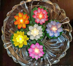 Lotus Shape Water Sensor Diya's Imported quality
