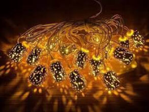 Fancy Metal Golden Capsule Lights for Decoration Premium Quality