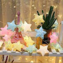 Decorative Cracker Pastel Star String Lights Premium Quality