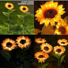 Unique Solar Outdoor Garden Lights Big size set of 4