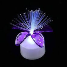 Flower shape Fiber Optic light Multi Color Single Pcs