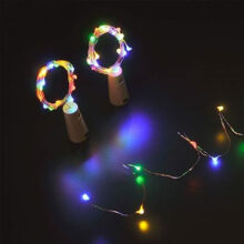 Decorative led bulb cork light multicolor