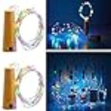 Decorative led bulb cork light multicolor