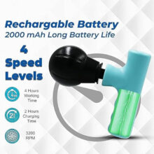 Facial Gun Massager & pain reliever rechargeable with box &cable