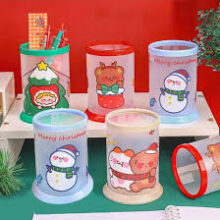 Diy Pen Holder With Cartoon Printed Multipurpose Uses