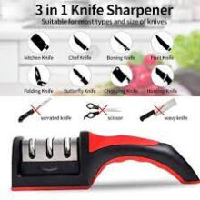 Amazing 3 Stage Knife Sharpener With Box Big Size