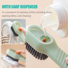 Amazing Liquid Shoe Cleaning Brush with Soap Dispenser Multipurpose Uses