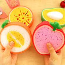 Fruit Shaped Cleaning Sponges Multipurpose Uses