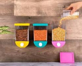 Wall Mounted Push Button Storage Container with Box