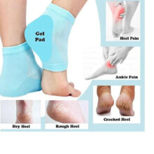 Silicone Gel Heel Socks, Pain Relief, Cushion Support imported Quality set of 12