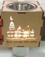 Ram Mandir Wooden Lighting Kapoor Dani with On/Off Switch