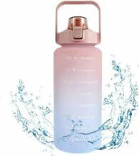 Portable Motivational Sport Water bottle with Time Marker 2000ML