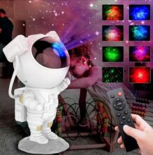 Amazing Astronaut Star Projector Night Light with Remote Big Size