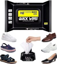 Quick shoe wiping tissue (pack of 80) set of 2