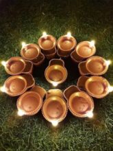Water Sensor Eco-Friendly Led Diya's (2000pcs)