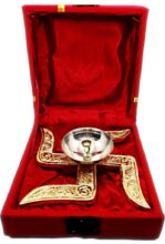 Lucky Swastik Diya for Pooja with box