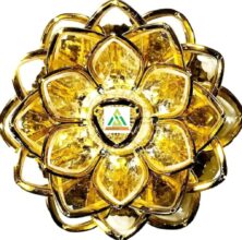 Luxury Crystal Golden Lotus Candle Imported Premium Quality