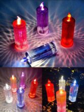 Crystal Sugarcane flameless candle Big Size Imported Premium Quality