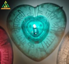 Heart ❤️ shape Transperant water Sensor Diya Set of 6