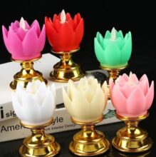 Lotus Shape Flameless Flickering Light Premium Quality