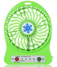 Portable rechargeable mini fan with USB