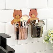 Bear Shape Toothbrush Holder Multicolour
