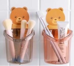 Bear Shape Toothbrush Holder Multicolour