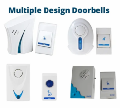 Cordless Wireless Doorbell with remote control and music multicolor