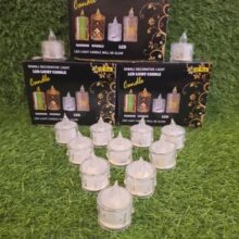 Crystal Led Tea Light Candle Set of 12