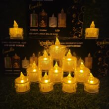 Crystal Led Tea Light Candle Set of 12